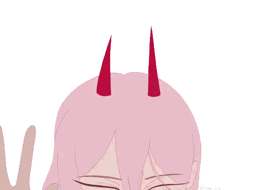 Girl With Horns And Happy Birthday Blood