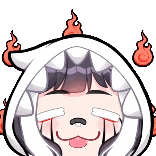 Girl with Horns and Tongue Out