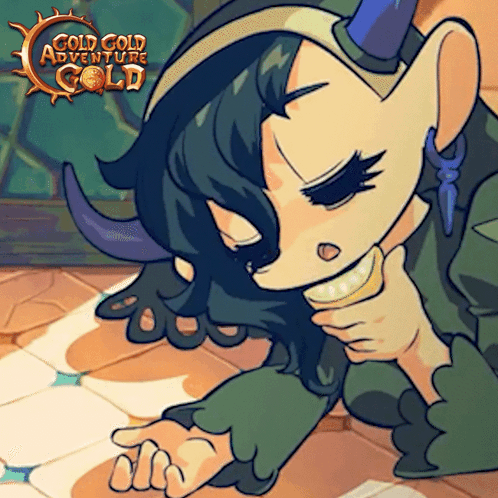 Girl With Horns Gold Gold Adventure GIF
