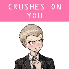 Girl with Horns Saying Crushes On You