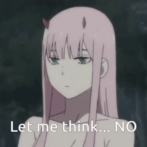 Girl With Horns Saying Let Me Think No GIF