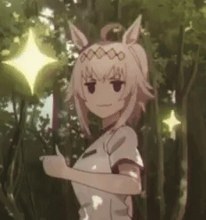 Girl with Horse Head Holding Wand