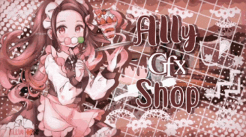 Girl With Lollipop Ally Gfx Shop GIF