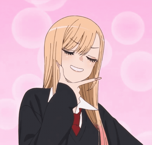 Girl With Long Blonde Hair Making Face
