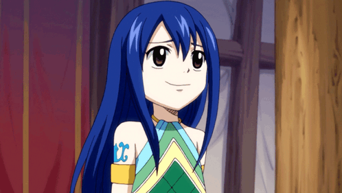 Girl With Long Blue Hair and CC Tattoo