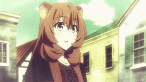 Girl with Long Brown Hair and Bear Ear