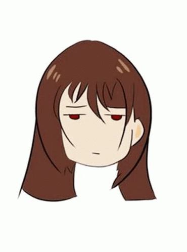 Girl With Long Brown Hair And Sad Face GIF