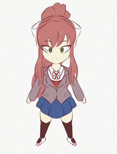 Girl With Long Hair and Bow