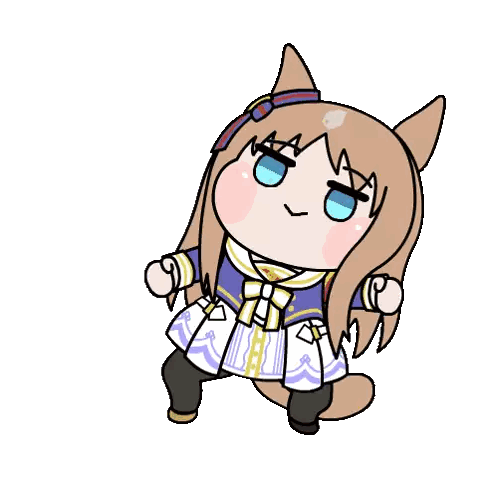 Girl with Long Hair and Cat Ears