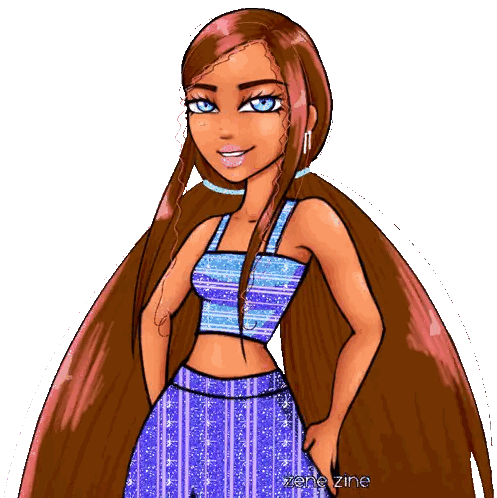 Girl with Long Hair Zone Zine