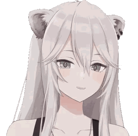Girl With Long White Hair