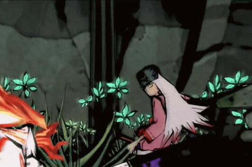 Girl With Long White Hair in Flower Field