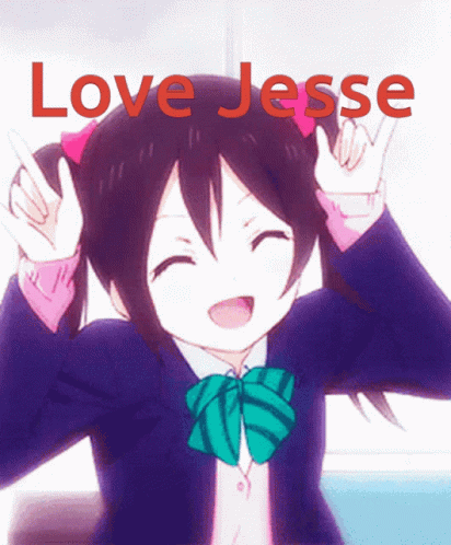 Girl With Love Jesse Written Above