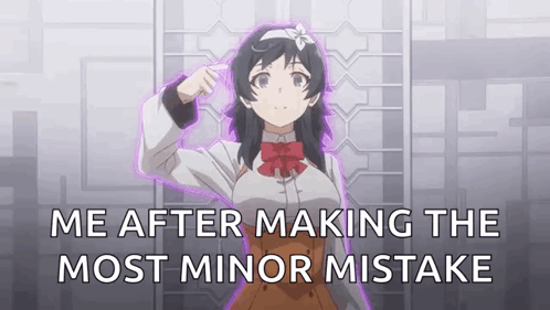 Girl with Me After Minor Mistake