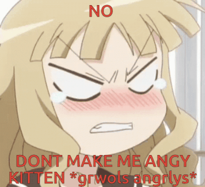 Girl With Mouth Open No Dont Make Me Angry Kitten