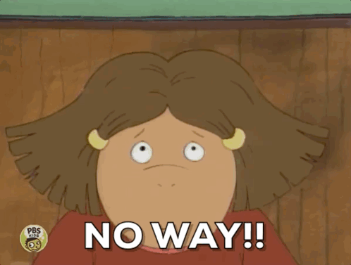 Girl With Mouth Open Saying No Way GIF