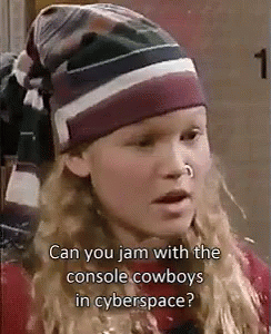 Girl With Nose Ring and Beanie Talking About Cowboys in Cyberspace