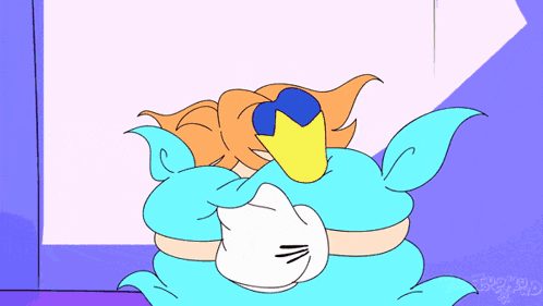 Girl with Orange Hair and Blue Crown