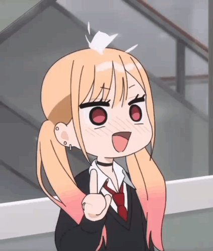 Girl With Pigtails and Red Hair Thumbs Up