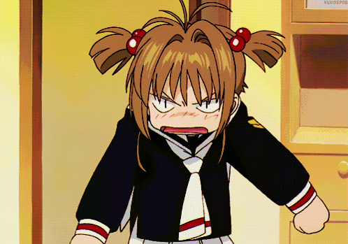 Girl With Pigtails Making Funny Face in Front of Yukiepis Door