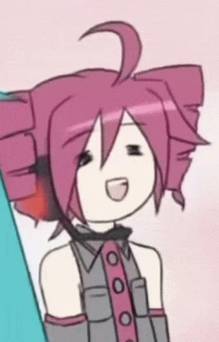 Girl With Pink Hair And Microphone GIF