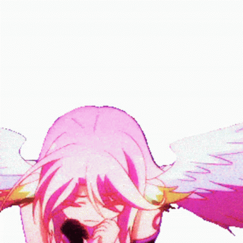Girl With Pink Hair and Necklace