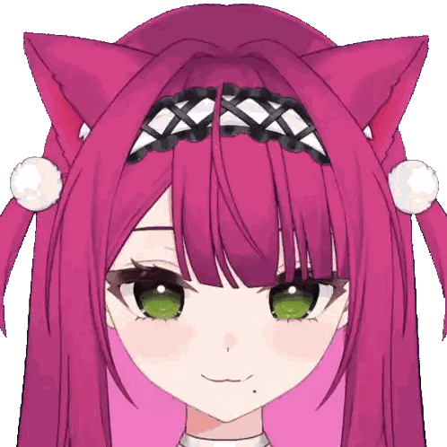 Girl with Pink Hair Close Up