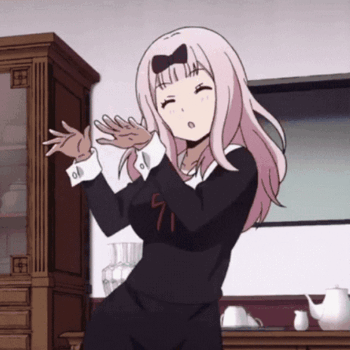 Girl with Pink Hair Dancing