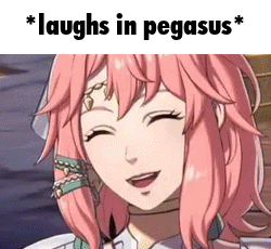 Girl With Pink Hair Laughing in Video Game
