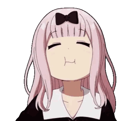 Girl with Pink Hair Making Funny Face