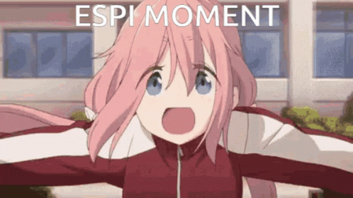 Girl With Pink Hair Reading Manga in Library