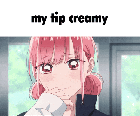 Girl With Pink Hair Saying My Tip Creamy GIF