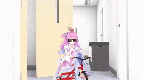 Girl With Pink Hair Sunglasses Crown GIF