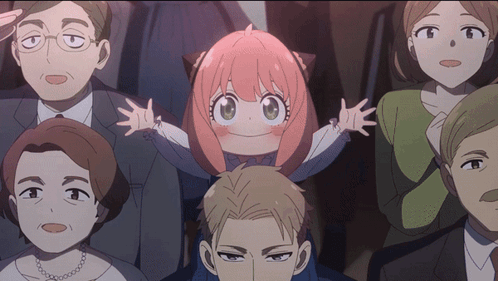Girl With Pink Hair Surrounded by People