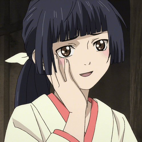 Girl With Ponytail and Hand on Cheek