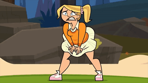 Girl With Ponytail On Green Field GIF