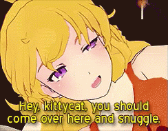Girl With Purple Eyes Hey Kittycat Come Over And Snuggle