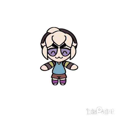 Girl With Purple Glasses and Headphones