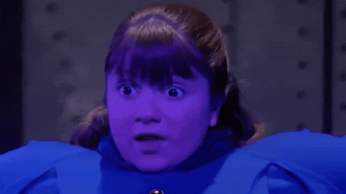 Girl with Purple Hair and Blue Coat
