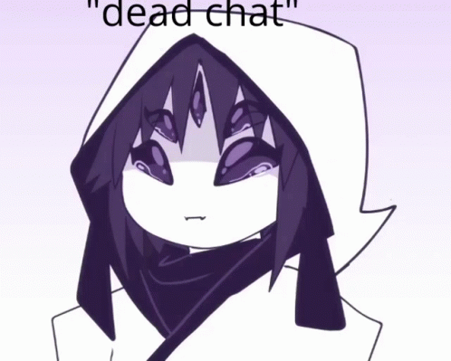 Girl with Purple Hair and Dead Chat Hoodie