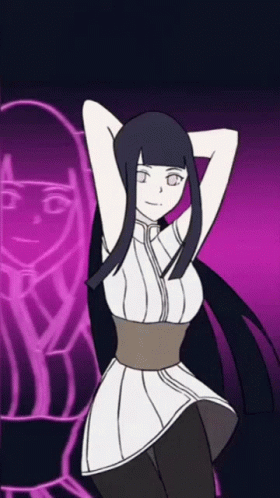 Girl With Purple Hair And Pink Hoodie GIF