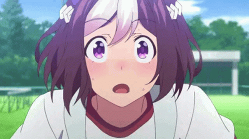 Girl with Purple Hair and Purple Eyes