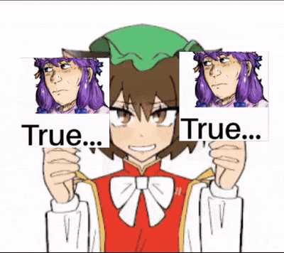 Girl With Purple Hair and Two Signs Saying True