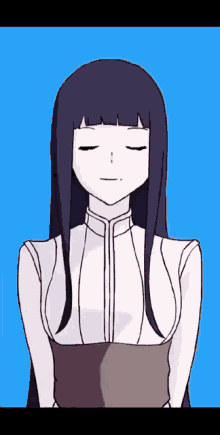 Girl with Purple Hair and White Shirt