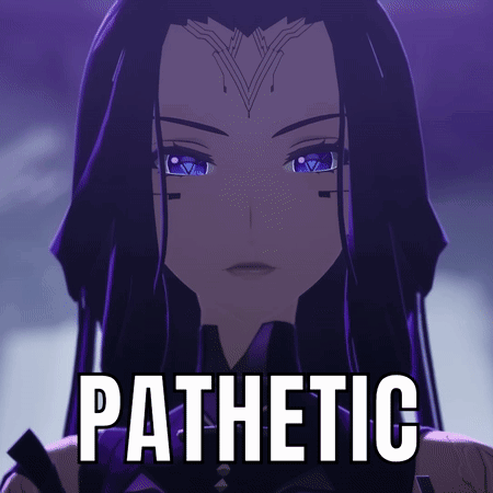 Girl With Purple Hair Pathetic