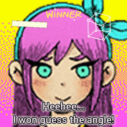 Girl With Purple Hair Saying I Won Guess The Angle GIF