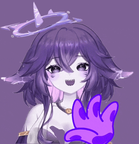 Girl with Purple Hair