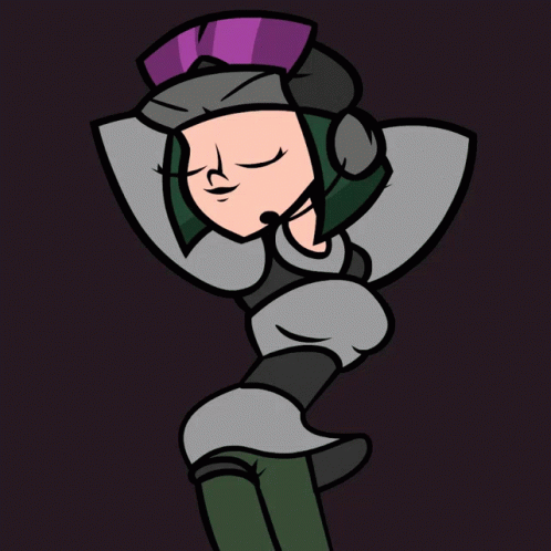 Girl with Purple Hat and Closed Eyes