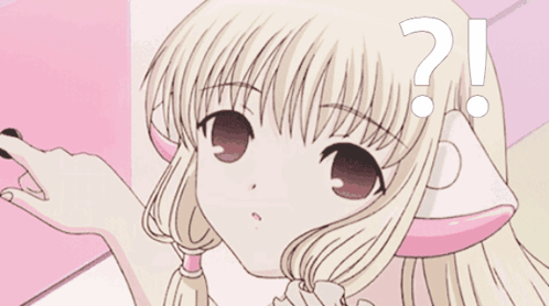 Girl With Question And Exclamation Mark GIF
