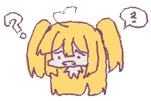 Girl with Question Mark Speech Bubble